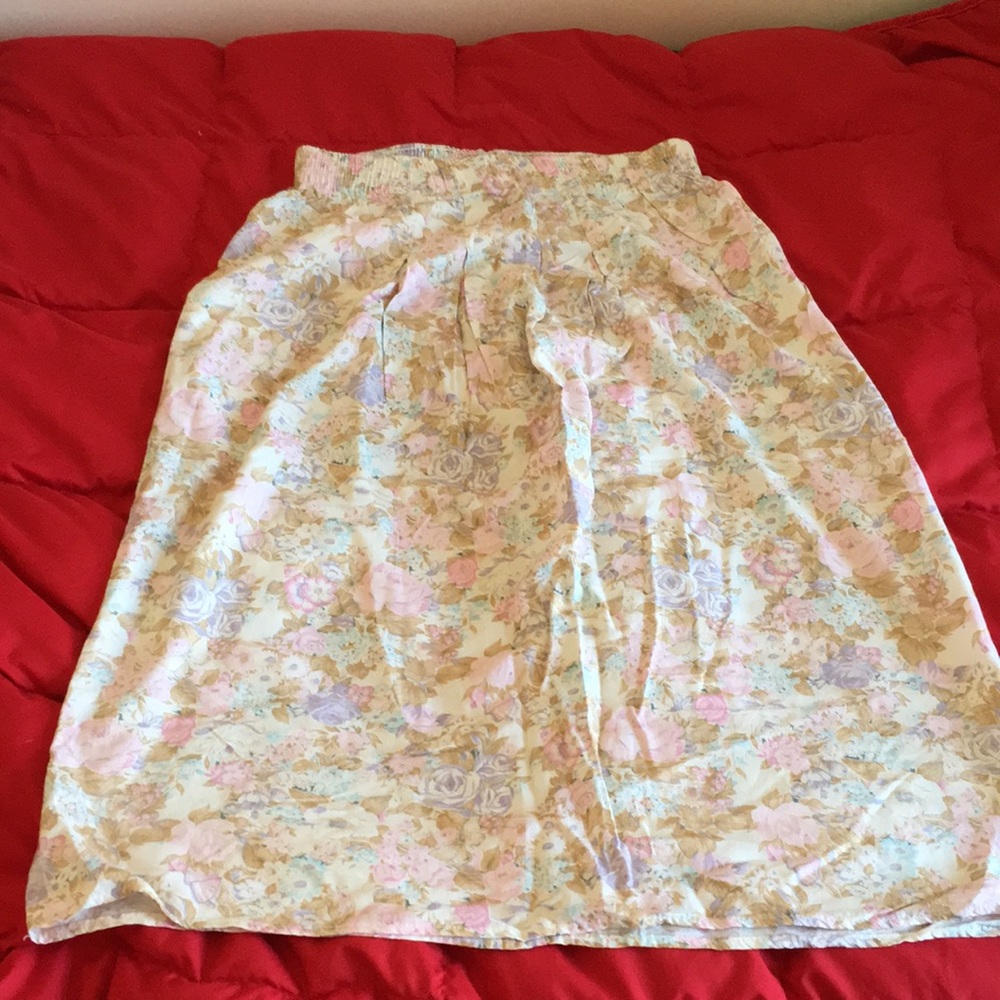Rayon Floral Skirt